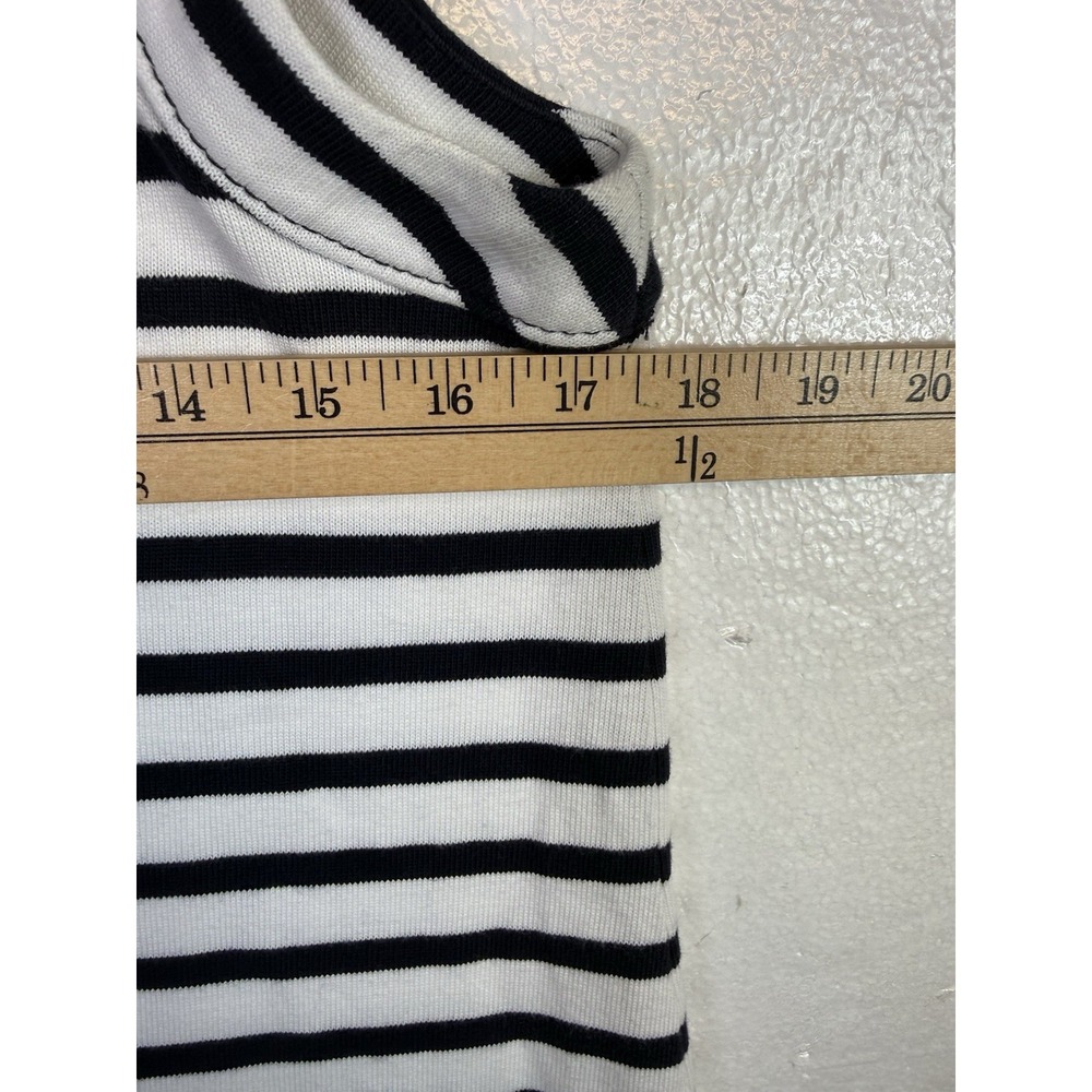 Kate Spade Nautical Striped Shift Dress Size M Blue White Beach Cottage Core - Picture 6 of 7
